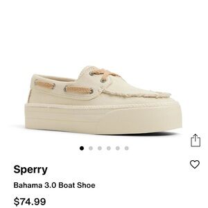 Sperry Cream Boat Shoes